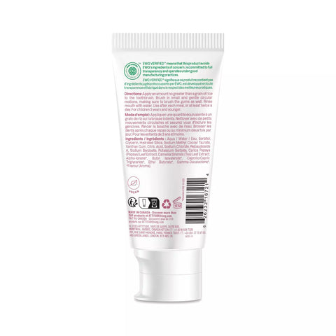 Creme Dental de Treinamento Baby Leaves - Sabor Morango