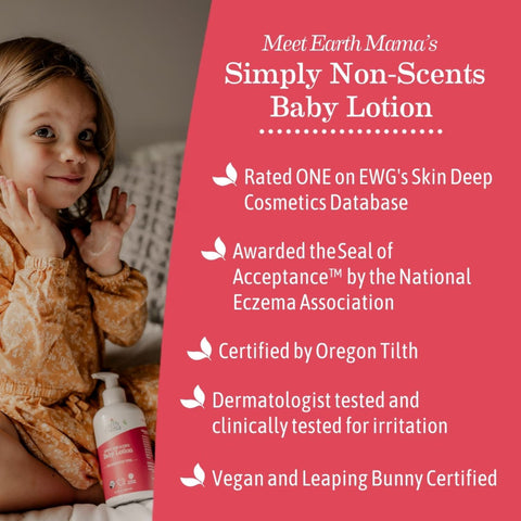Loção Hidratante Infantil Sem Fragrância – Earth Mama
