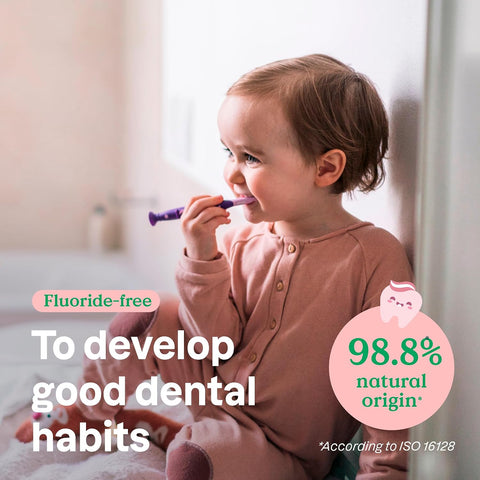 Creme Dental de Treinamento Baby Leaves - Sabor Morango